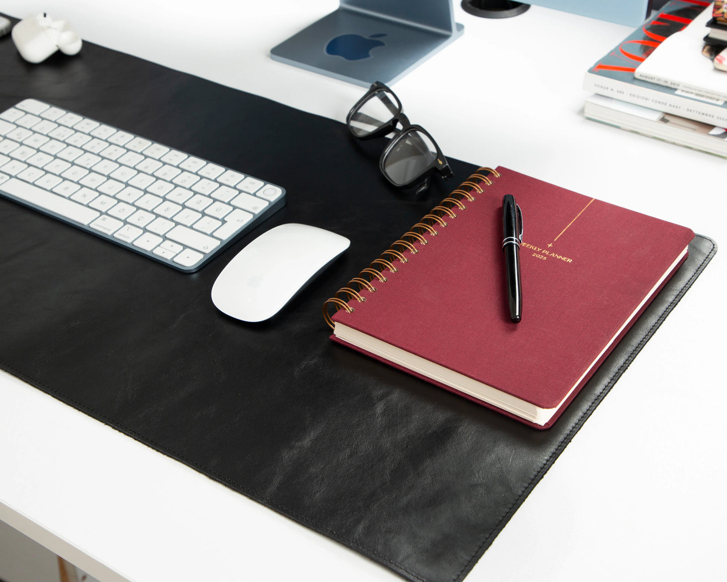 Single Layer Leather Desk Mat Medium Size
