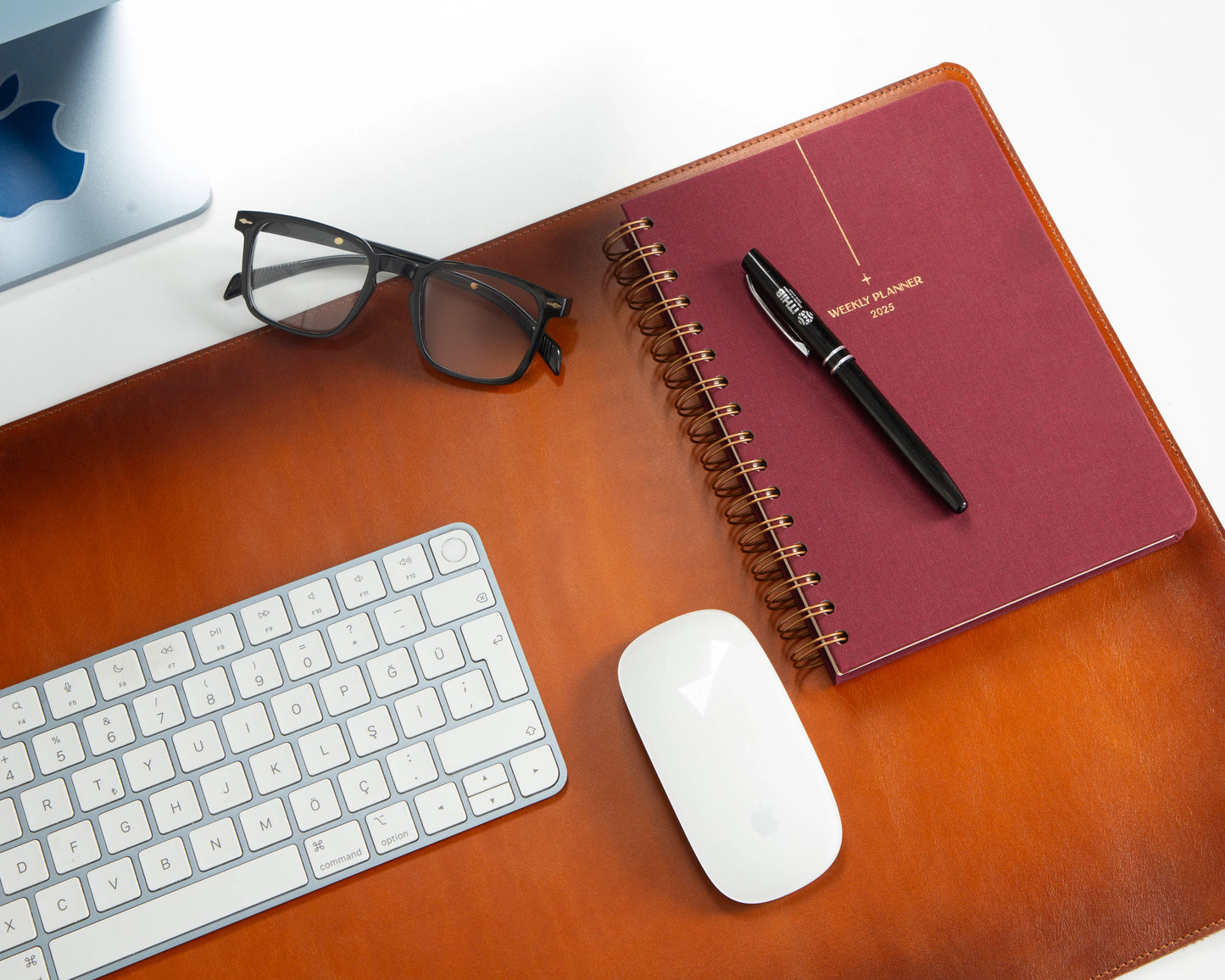 Single Layer Leather Desk Mat Medium Size