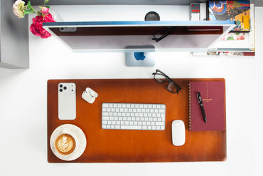 Single Layer Leather Desk Mat Medium Size