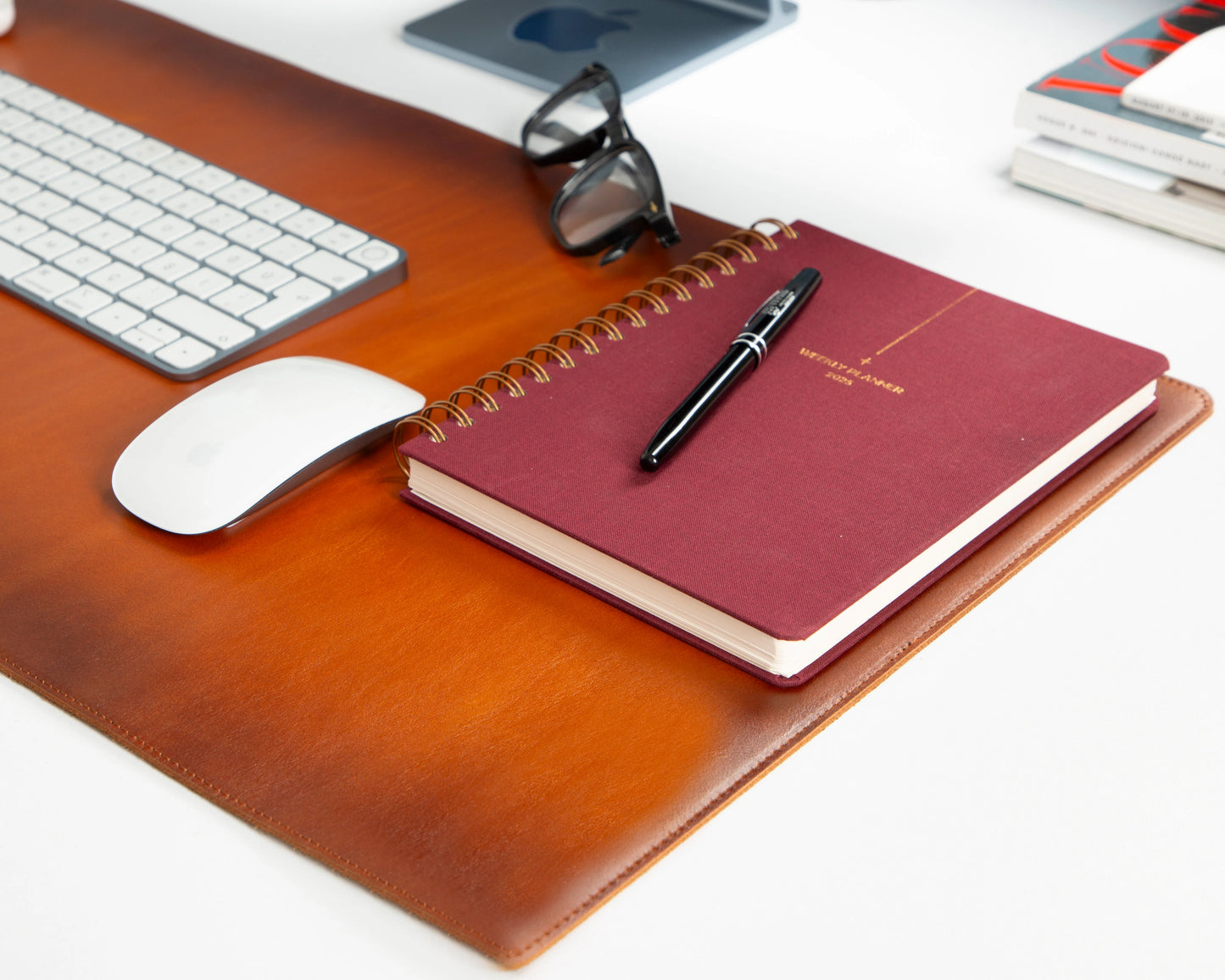 Single Layer Leather Desk Mat Medium Size