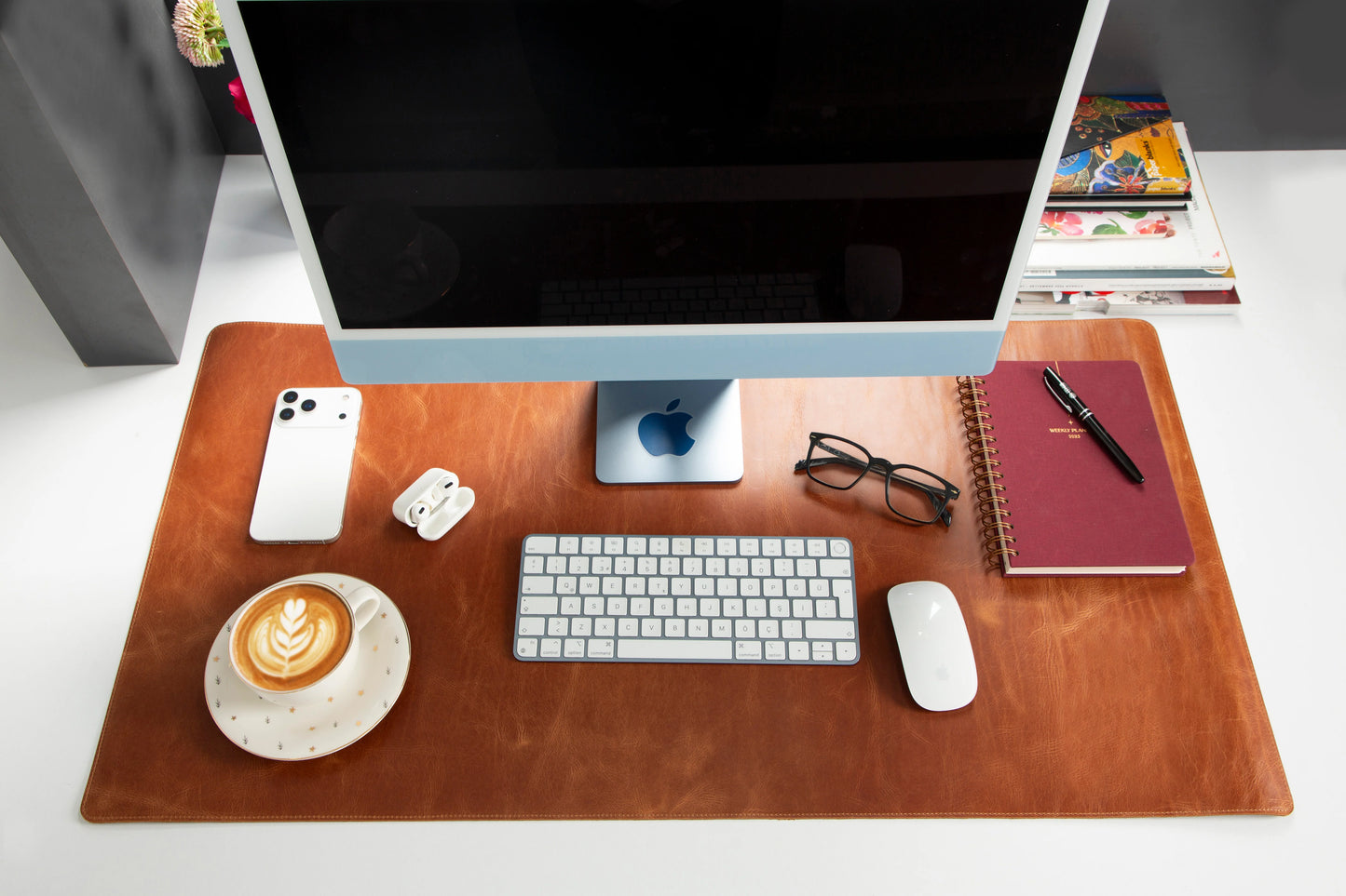Single Layer Leather Desk Mat Large Size