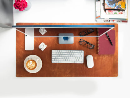 Single Layer Leather Desk Mat Large Size