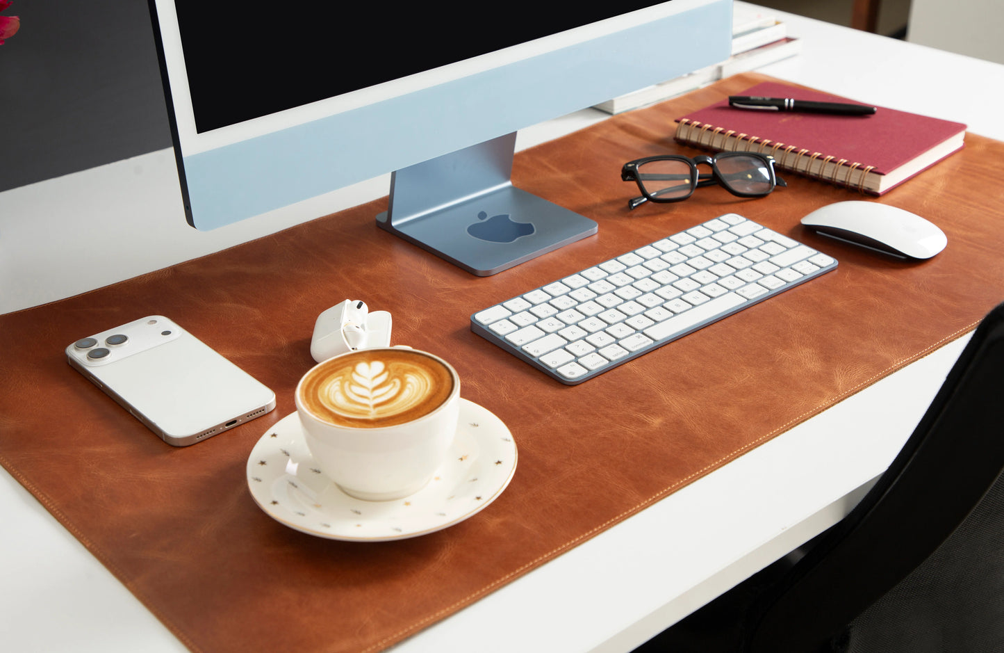 Single Layer Leather Desk Mat Large Size
