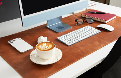 Single Layer Leather Desk Mat Large Size