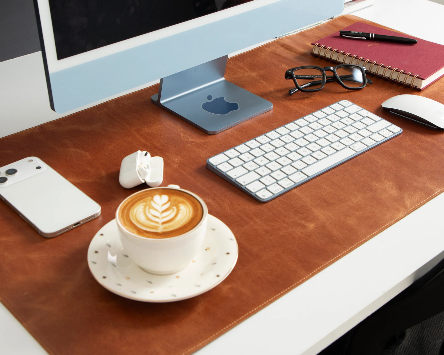 Single Layer Leather Desk Mat Large Size