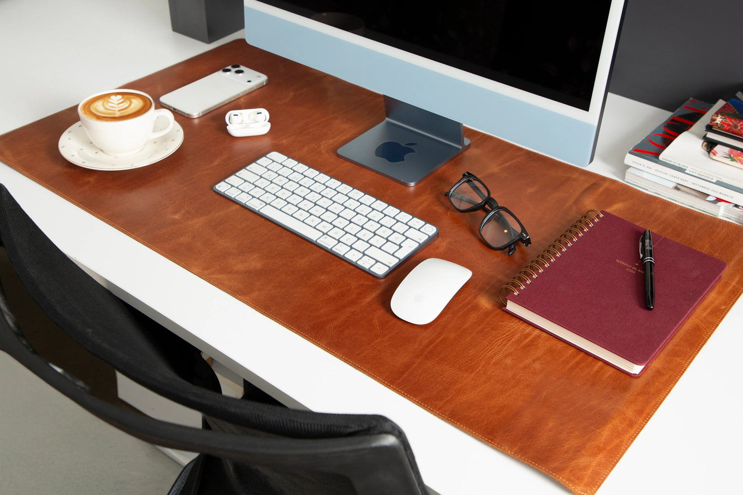 Single Layer Leather Desk Mat Large Size