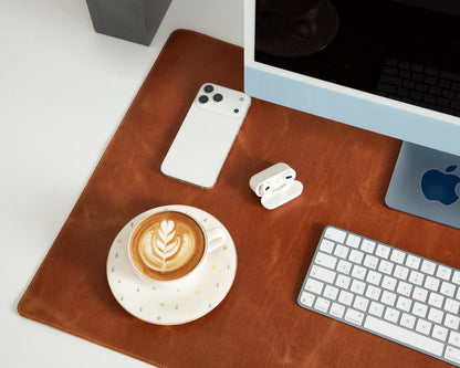 Single Layer Leather Desk Mat Large Size