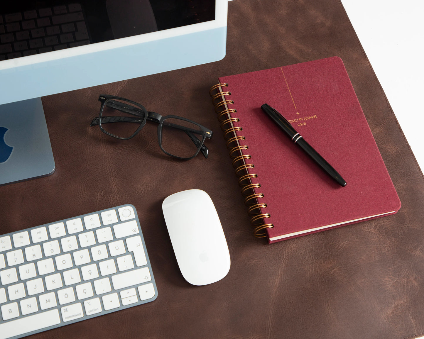 Single Layer Leather Desk Mat Large Size