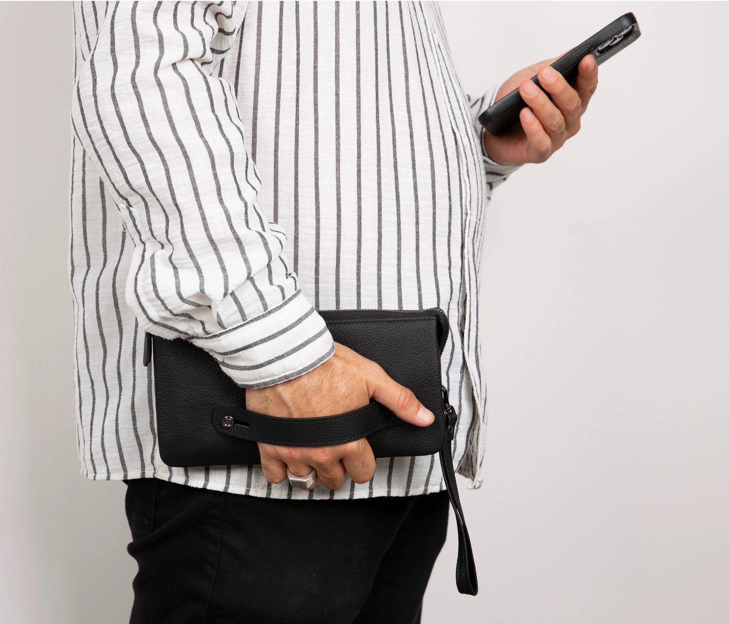 Prestige Leather Clutch Bag