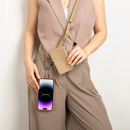 Flex Go Pu Leather Phone Strap & Wallet Set – Clip On Flex