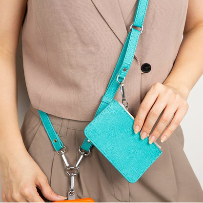 Flex Go Pu Leather Phone Strap & Wallet Set – Clip On Flex