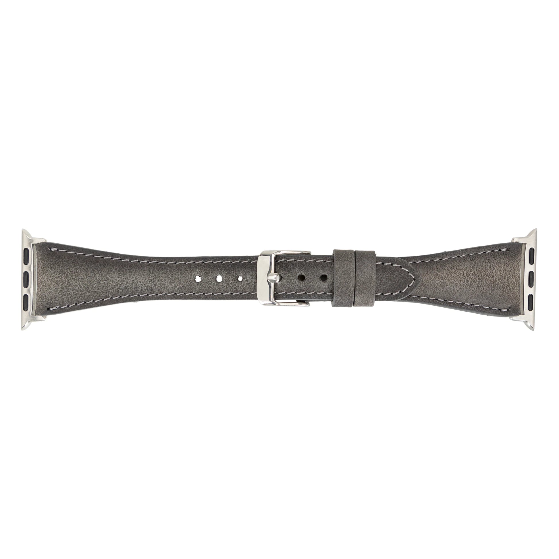 Leather Apple Watch Bands - Clasic Slim Style BRN7