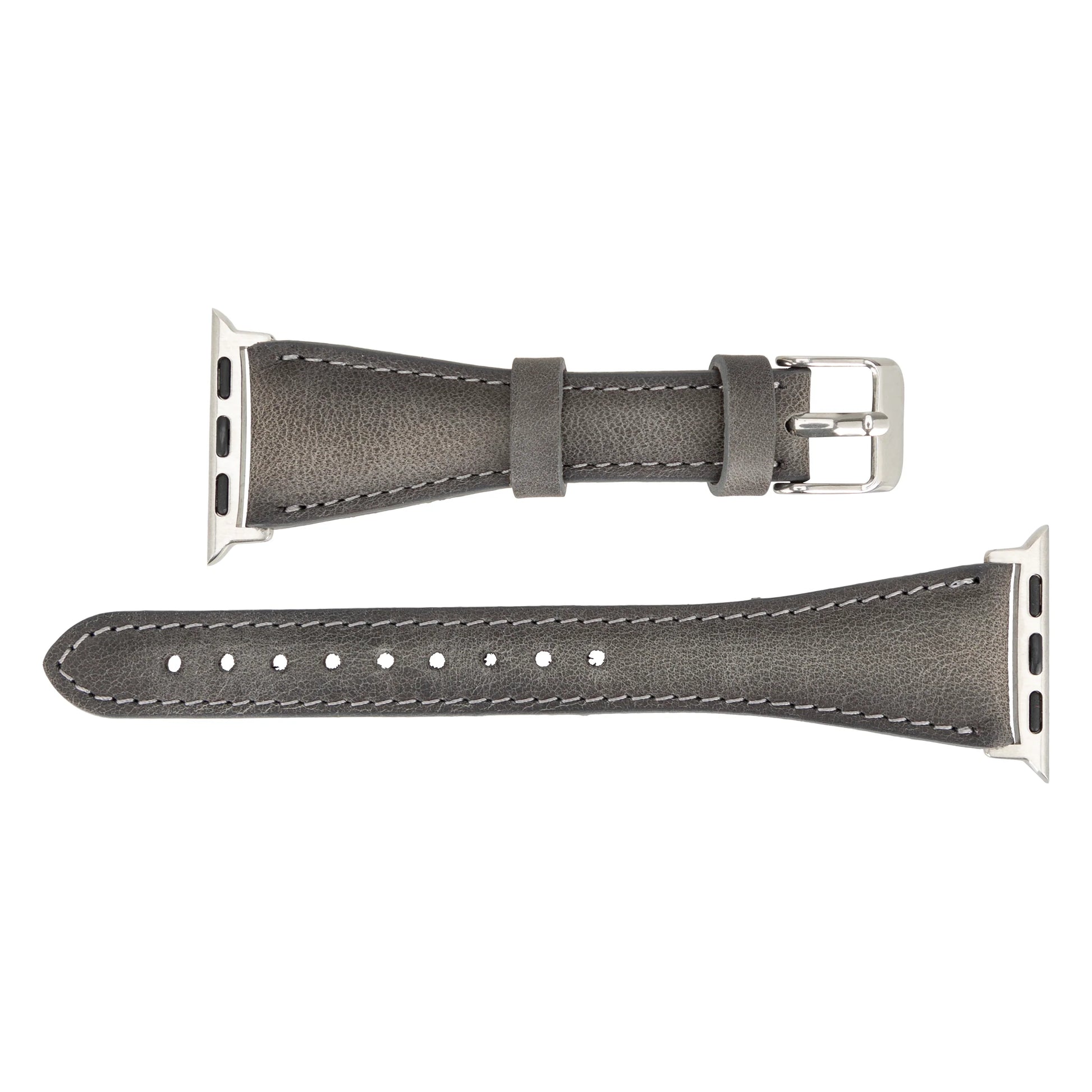 Leather Apple Watch Bands - Clasic Slim Style BRN7