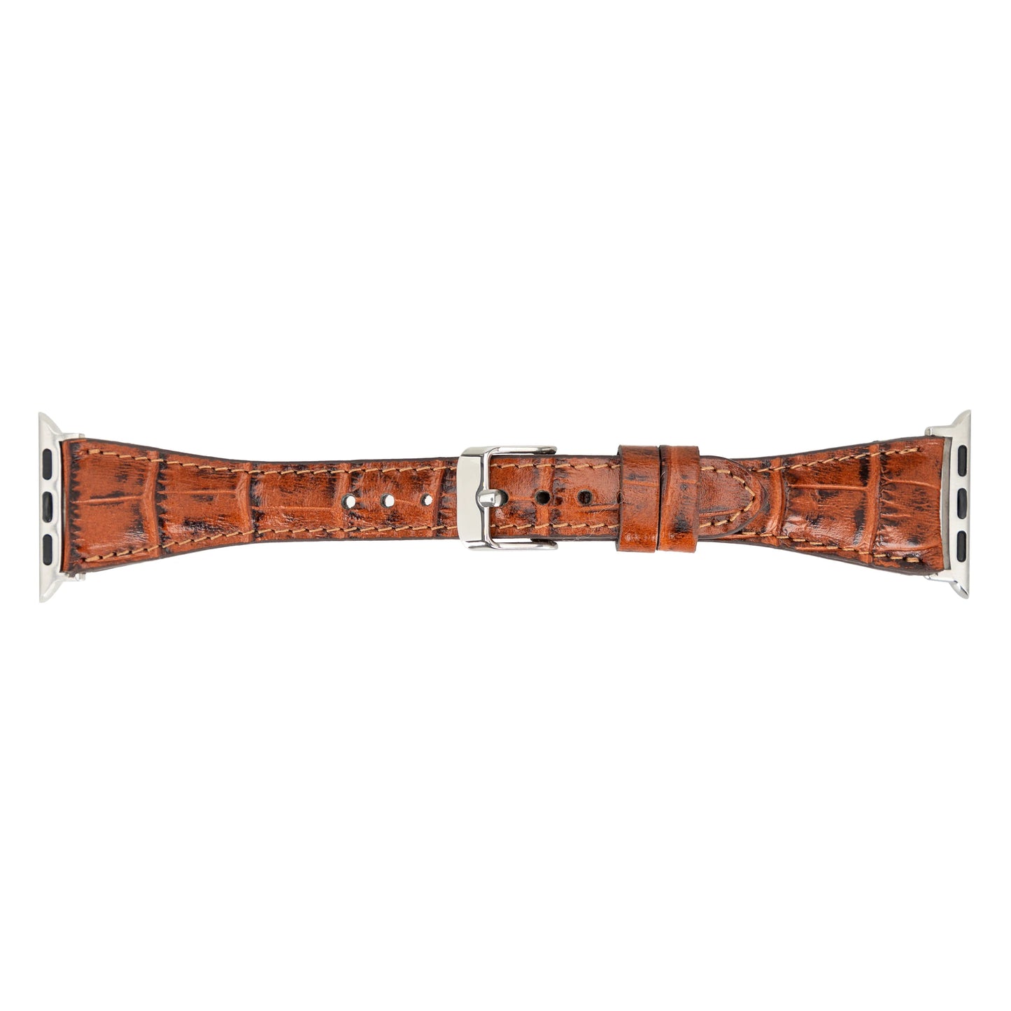Leather Apple Watch Bands - Clasic Slim Style BRN7
