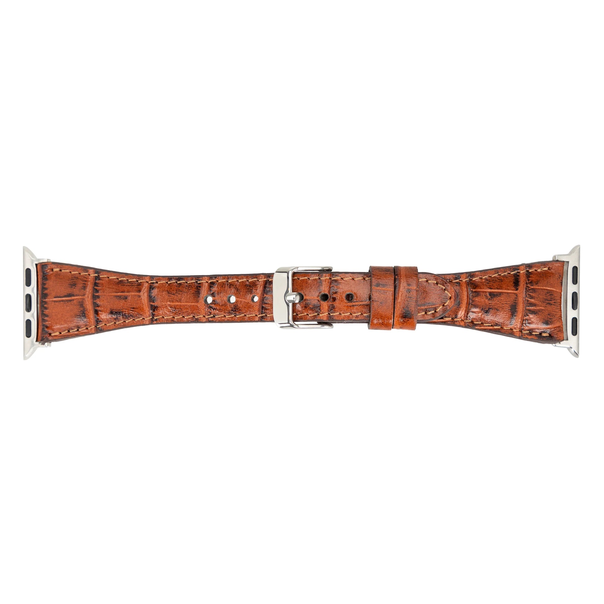 Leather Apple Watch Bands - Clasic Slim Style BRN7