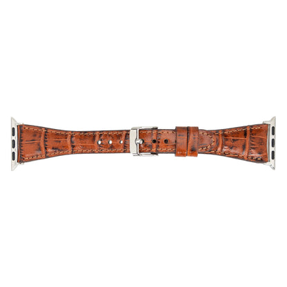 Leather Apple Watch Bands - Clasic Slim Style BRN7
