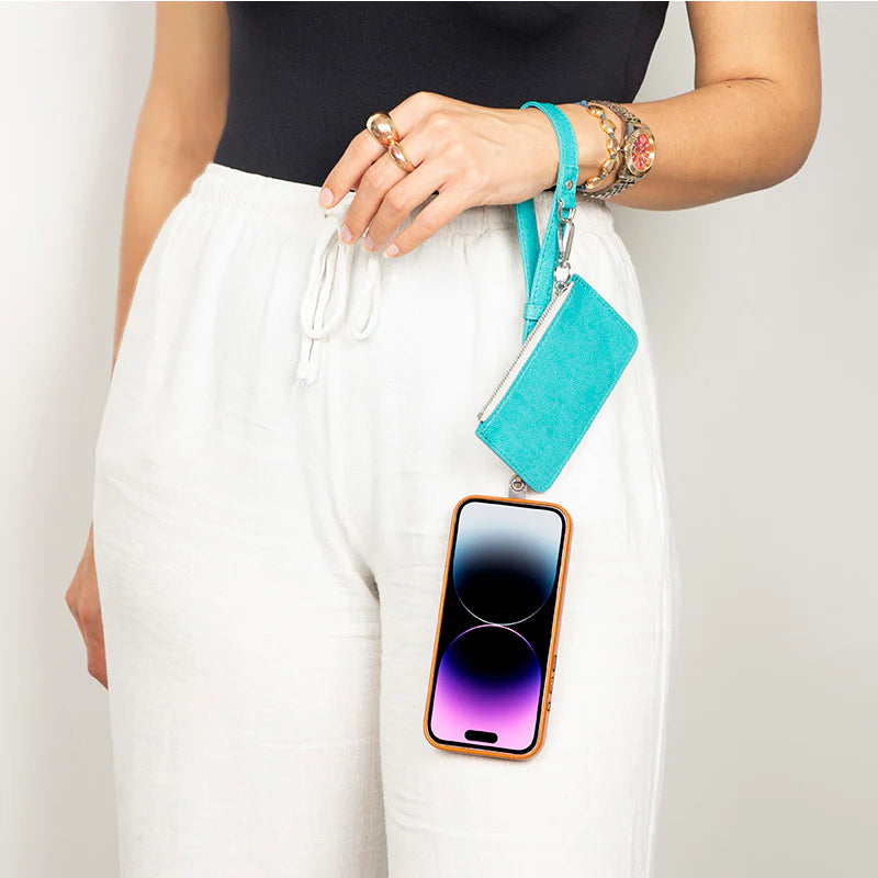 Flex Go Pu Leather Phone Strap & Wallet Set – Clip On Flex