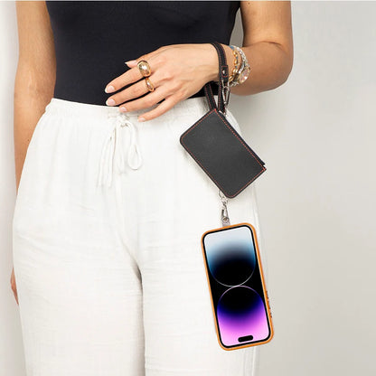 Flex Go Pu Leather Phone Strap & Wallet Set – Clip On Flex