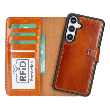 Magic Samsung Galaxy S24 Leather Detachable Wallet Case