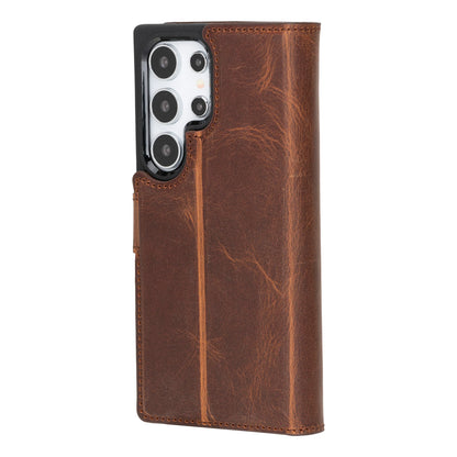 Magic Samsung Galaxy S24 Ultra Leather Detachable Wallet Case