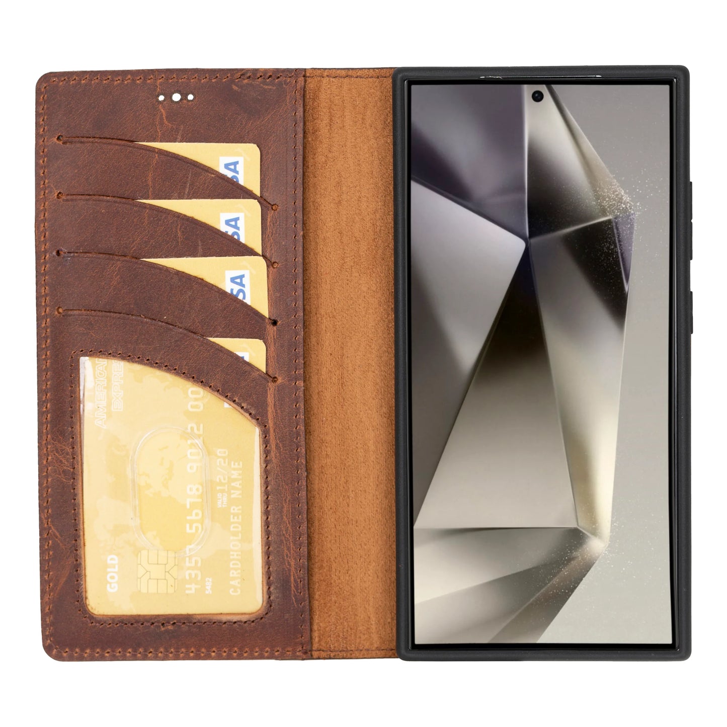 Magic Samsung Galaxy S24 Ultra Detachable Leather Wallet Case