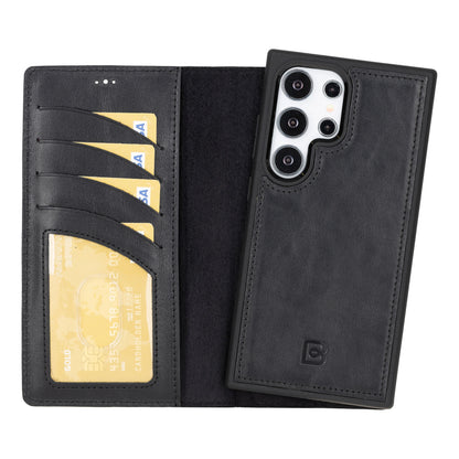 Magic Samsung Galaxy S24 Ultra Detachable Leather Wallet Case