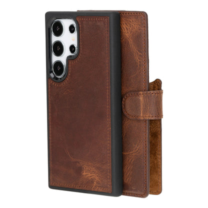 Magic Samsung Galaxy S24 Ultra Leather Detachable Wallet Case