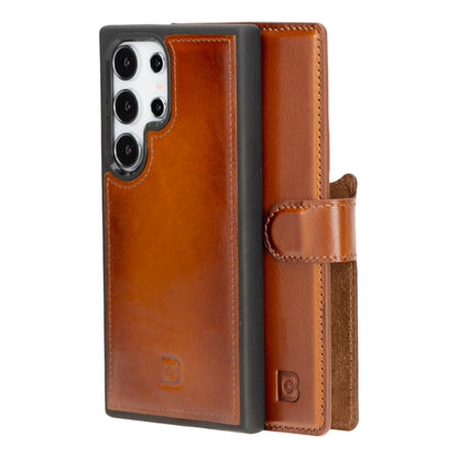 Magic Samsung Galaxy S24 Ultra Detachable Leather Wallet Case