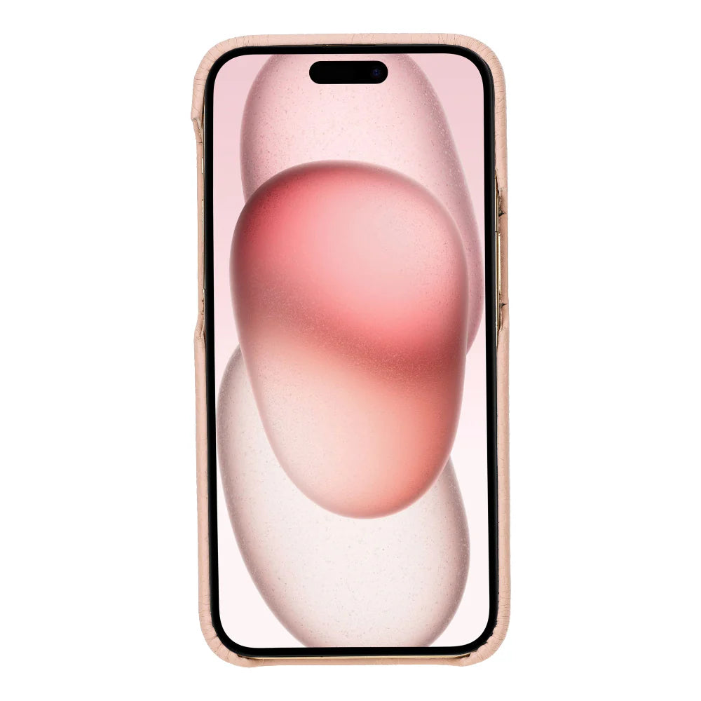 Bouletta Apple iPhone 15 Series Full Leather Coating Back Cover