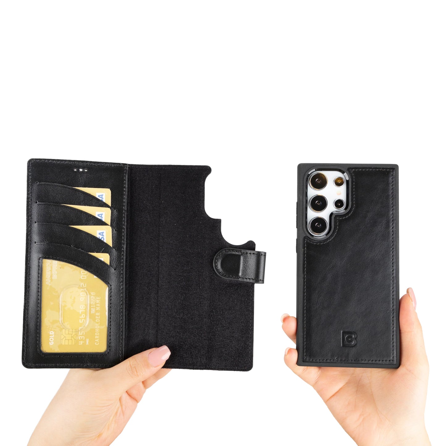 Magic Samsung Galaxy S24 Ultra Detachable Leather Wallet Case