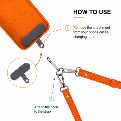 Flex Go Pu Leather Phone Strap & Wallet Set – Clip On Flex