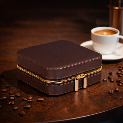 Amanda Leather Jewelry Box, Medium