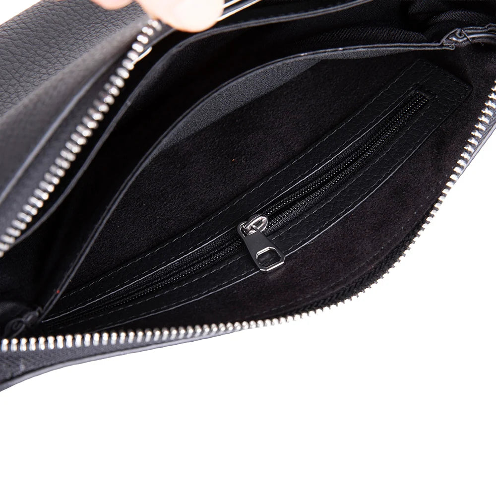 Lupus Leather Clutch Bag