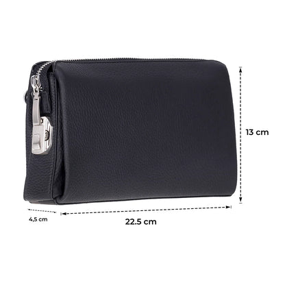 Lupus Leather Clutch Bag