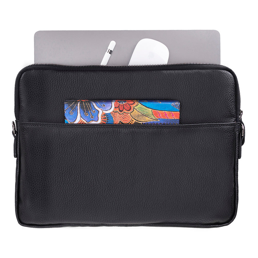 Leeds Slim Leather Laptop / Tablet Sleeve