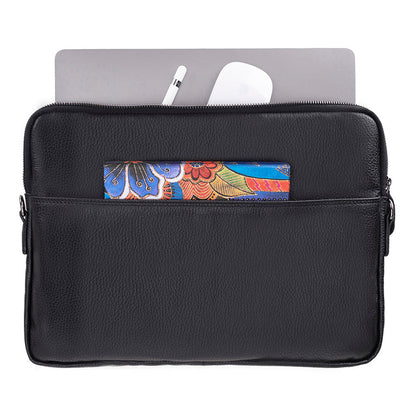 Leeds Slim Leather Laptop / Tablet Sleeve
