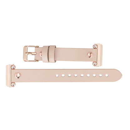 Leather Apple Watch Bands - Ferro Rose Gold Trok Style BRN7