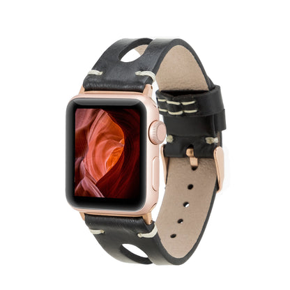 Leather Apple Watch Bands - BA2 Style Drop Cut F3