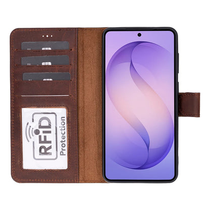Magic Samsung Galaxy S26 Plus Leather Detachable Wallet Case