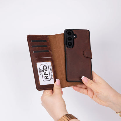 Magic Samsung Galaxy S26 Plus Leather Detachable Wallet Case