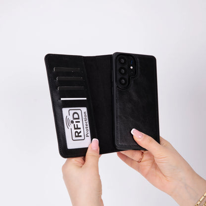 Magic Samsung Galaxy S26 Ultra Detachable Leather Wallet Case