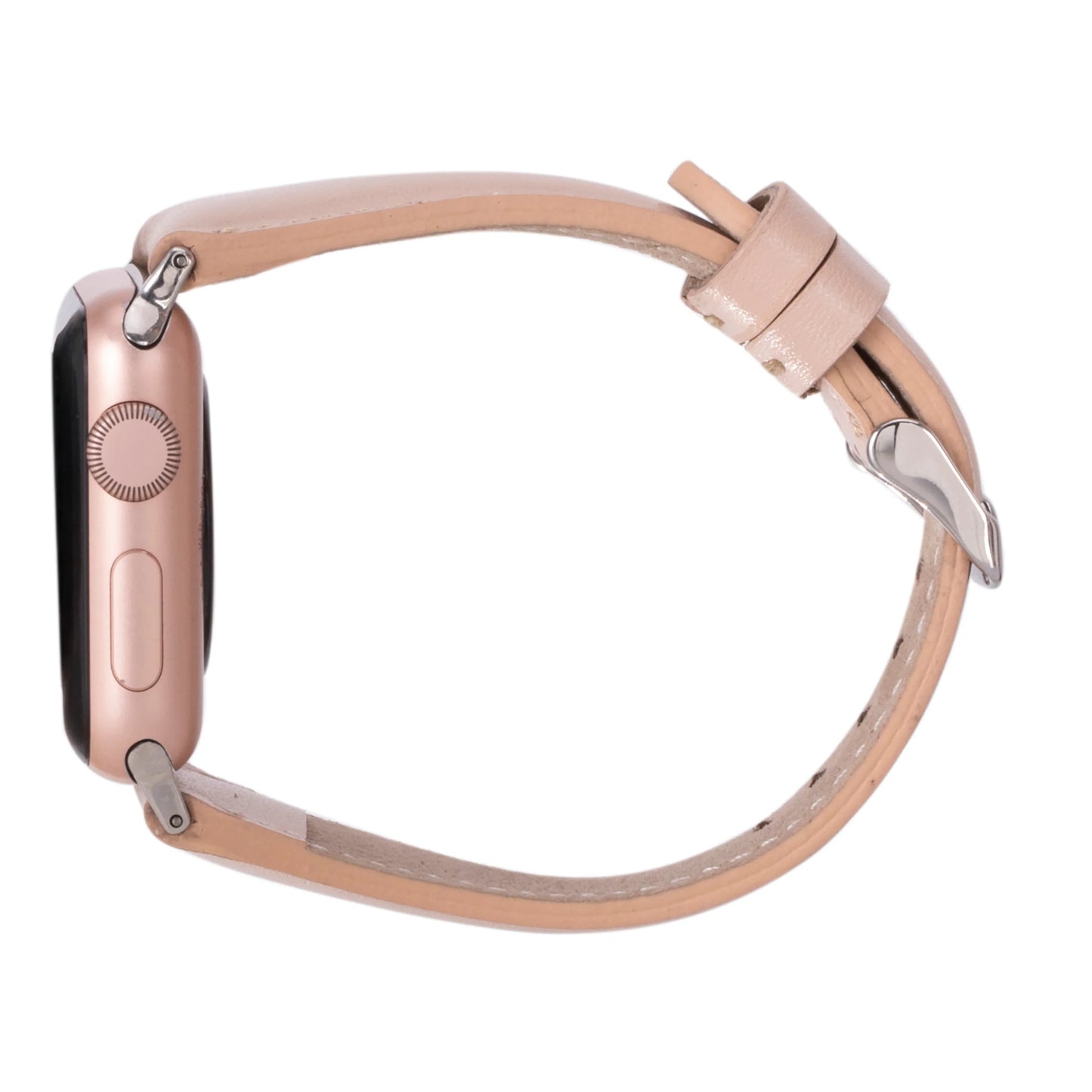 Leather Apple Watch Bands - Clasic Slim Style BRN7