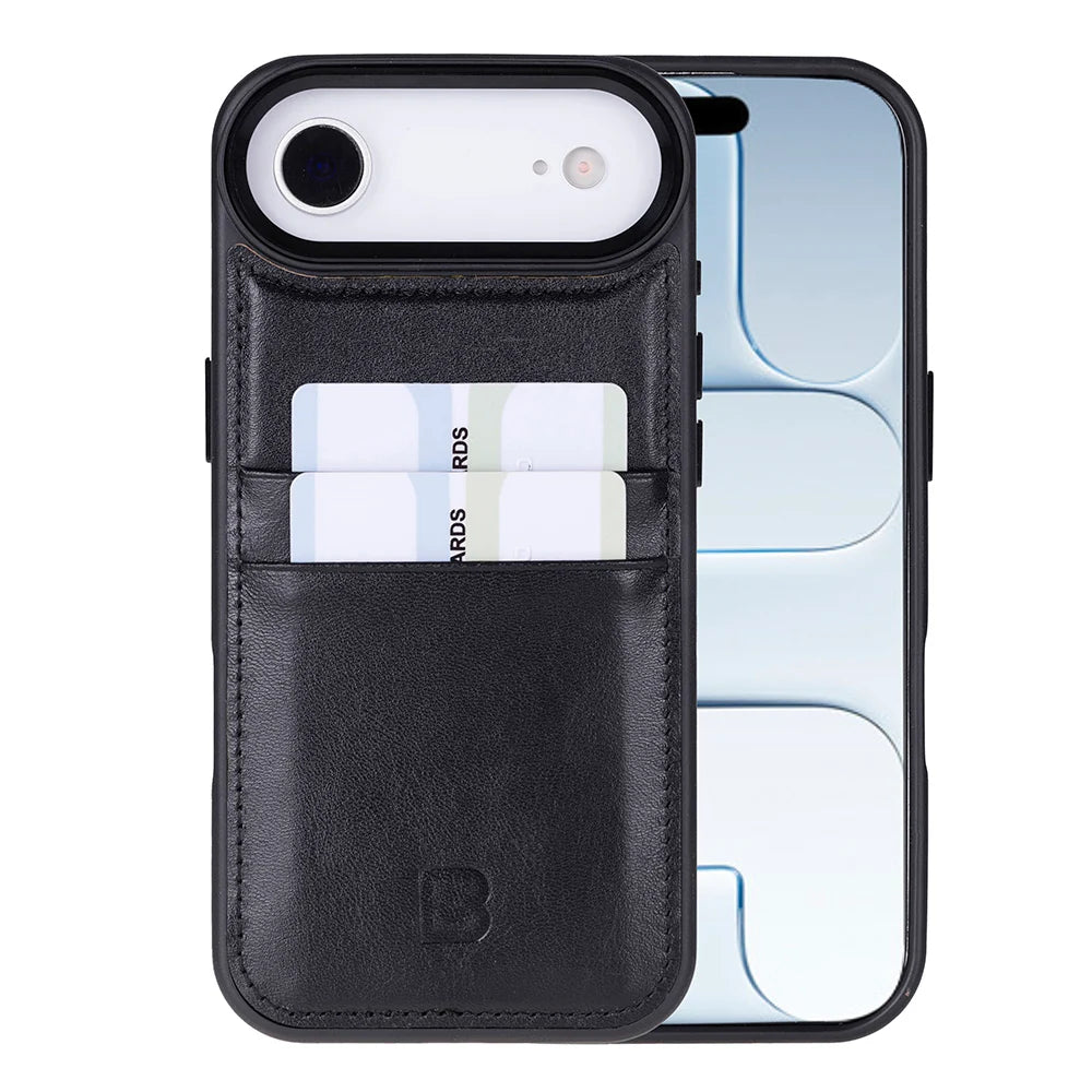 Flex Cover Leather I Phone 17 Air Case With Card Holder