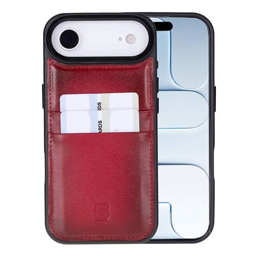 Flex Cover Leather I Phone 17 Air Case With Card Holder