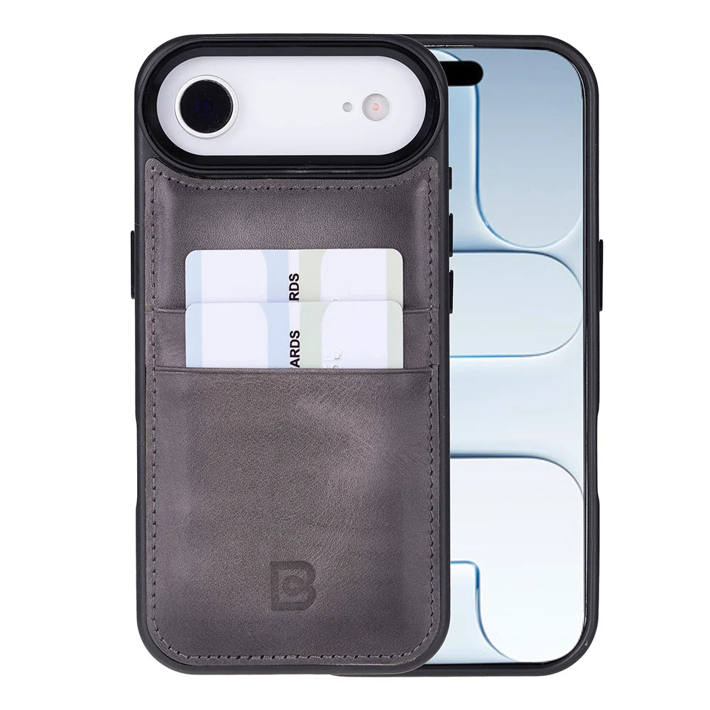 Flex Cover Leather I Phone 17 Air Case With Card Holder