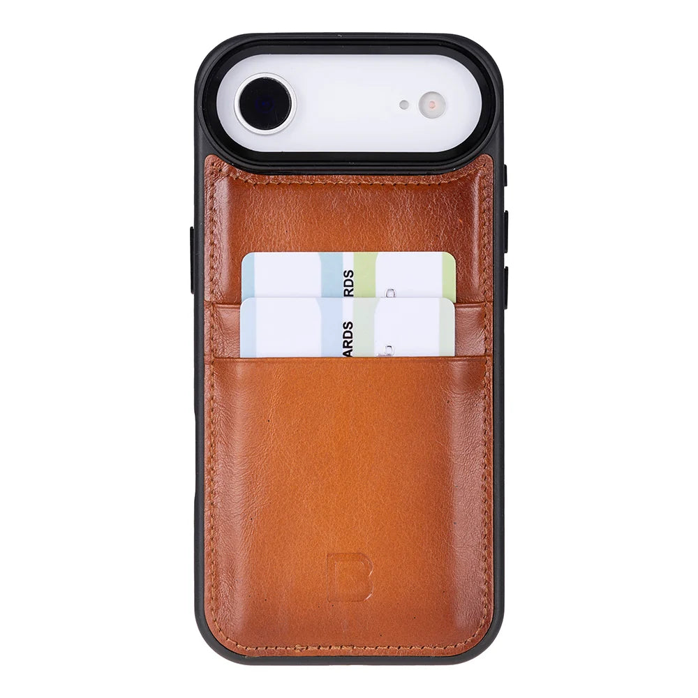 Flex Cover Leather I Phone 17 Air Case With Card Holder