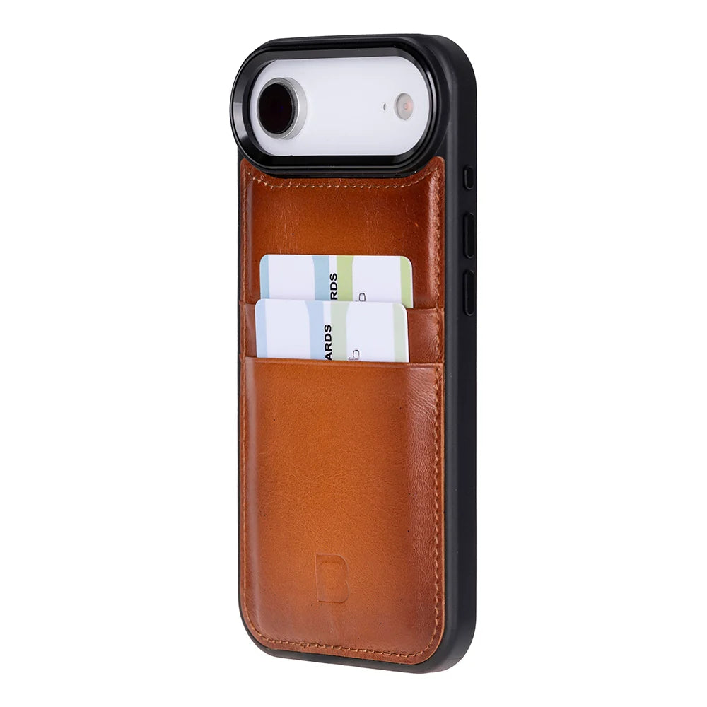 Flex Cover Leather I Phone 17 Air Case With Card Holder