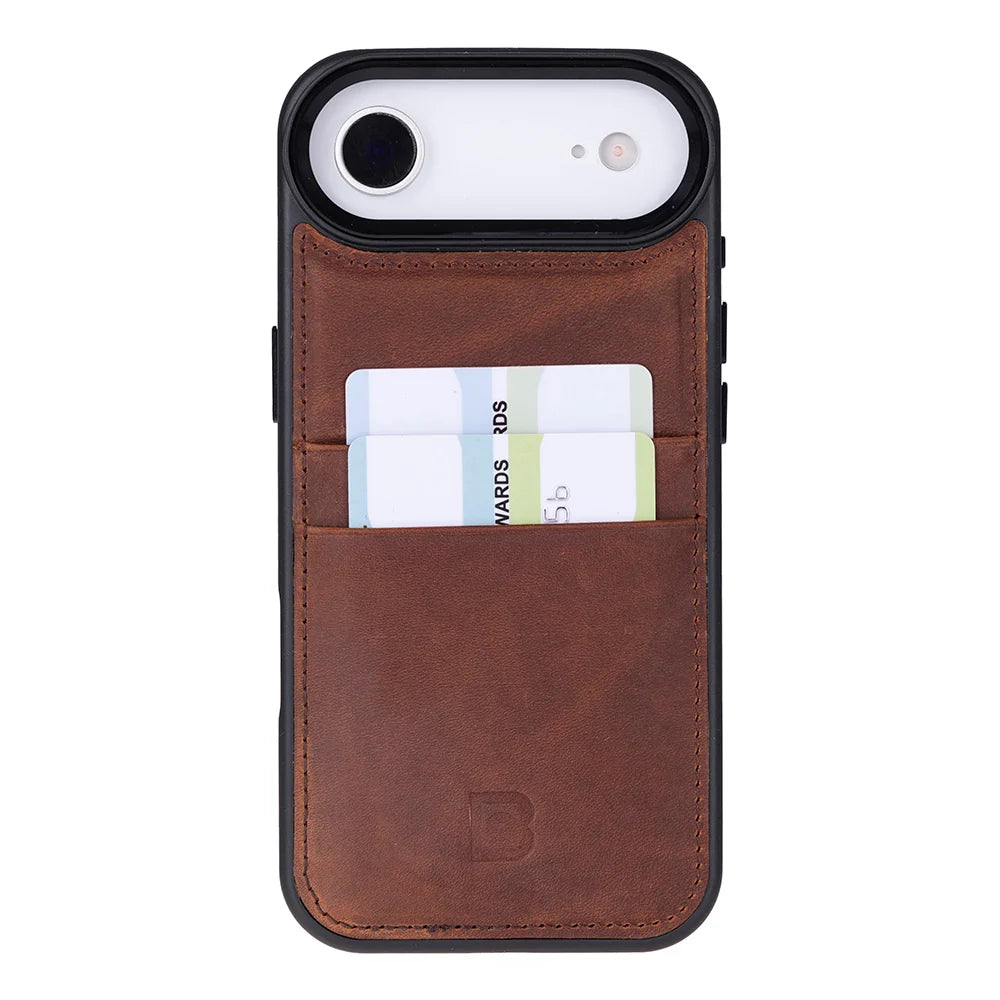 Flex Cover Leather I Phone 17 Air Case With Card Holder