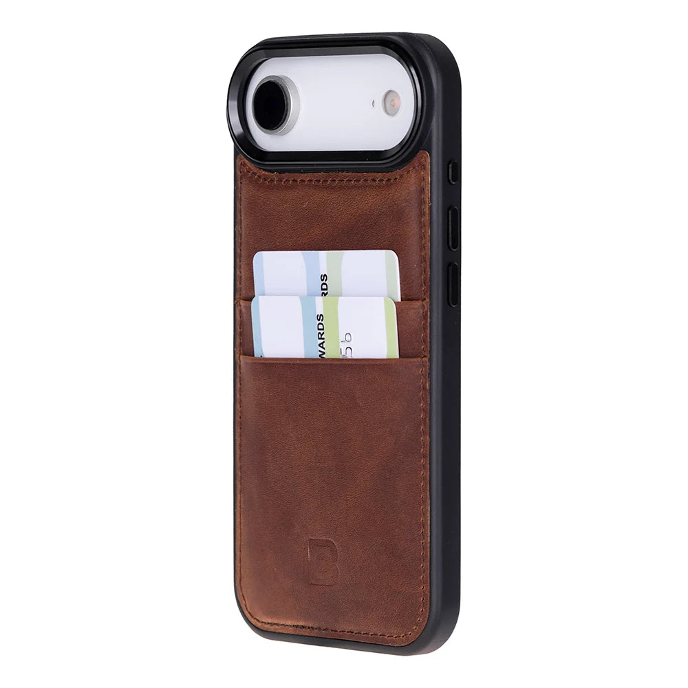 Flex Cover Leather I Phone 17 Air Case With Card Holder