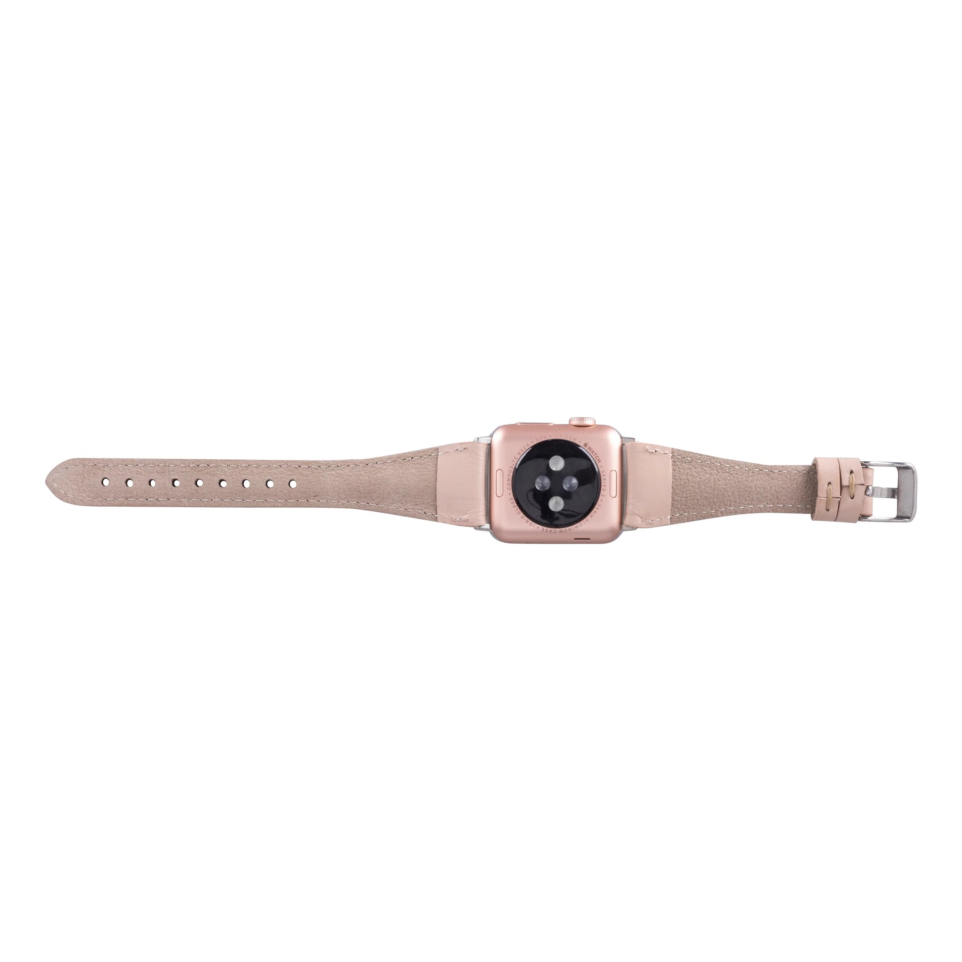 Leather Apple Watch Bands - Clasic Slim Style BRN7